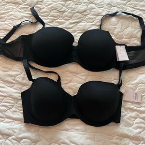 Black convertible bras